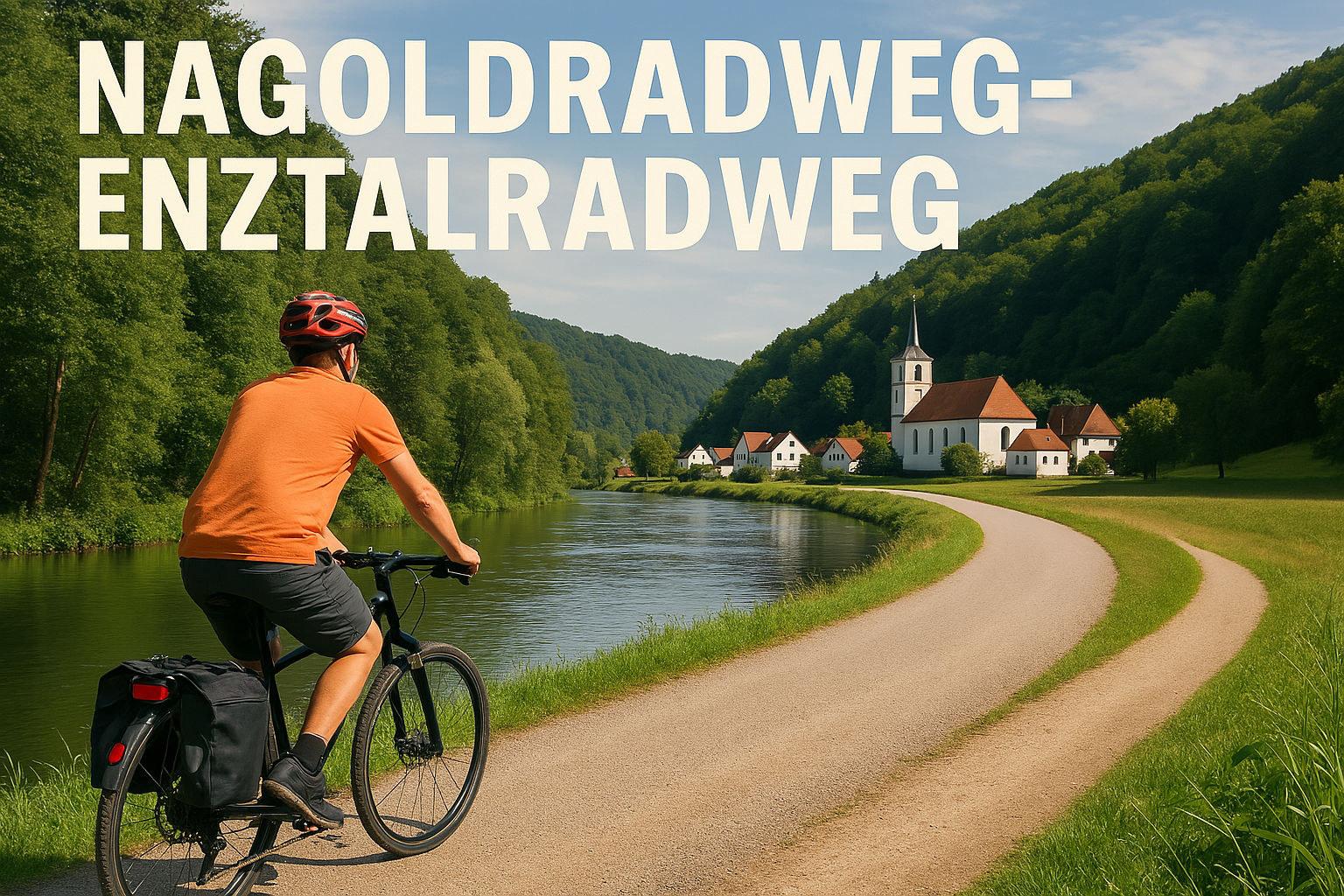 Titelbild Nagoldradweg-Enztalradweg erstellt mit CoPilot